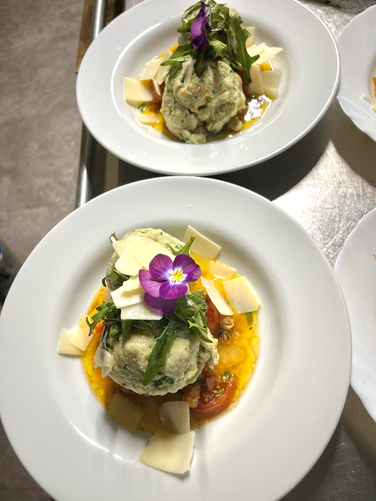 Spinatknödel mit Parmesan